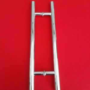 Tirador de puerta de vidrio modelo h acero inoxidable